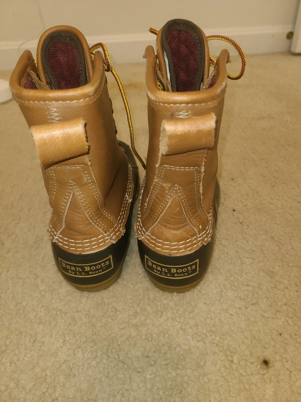 GORE-TEX LL BEAN Women's Two-Tone Waterproof Duck Boots in Brown/Black